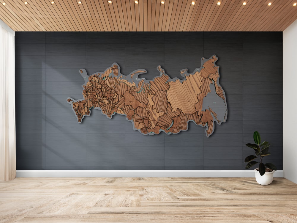 Карта России Сибирская тайга