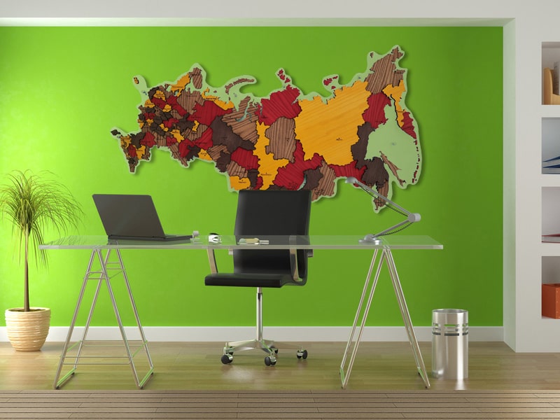 Карта России Лапландский лес