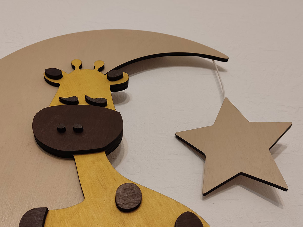 Светильник настенный "Спящий жирафик"