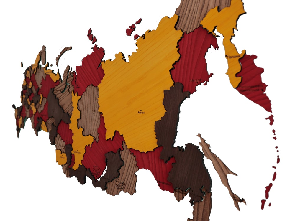 Карта России Лапландский лес